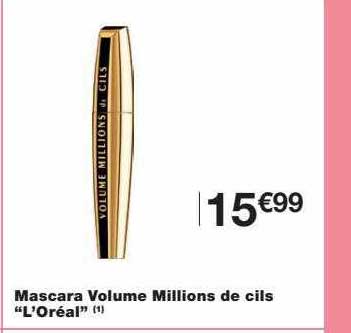 mascara volume millions de cils "l'oréal"
