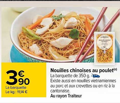 nouilles chinoises au poulet
