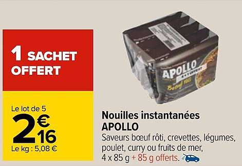 Nouilles Instantanées Apollo