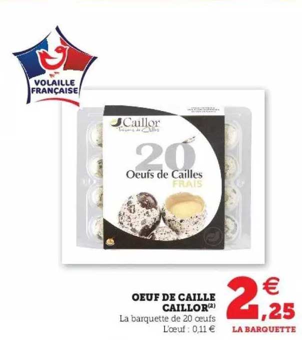 œuf de caille caillor