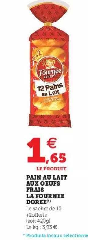 pain au lait aux œufs frais la fournée dorée