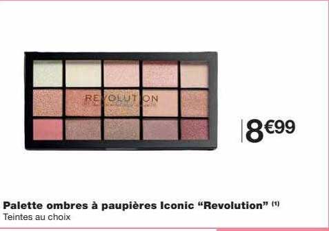 palette ombres à paupières iconic "revolution"