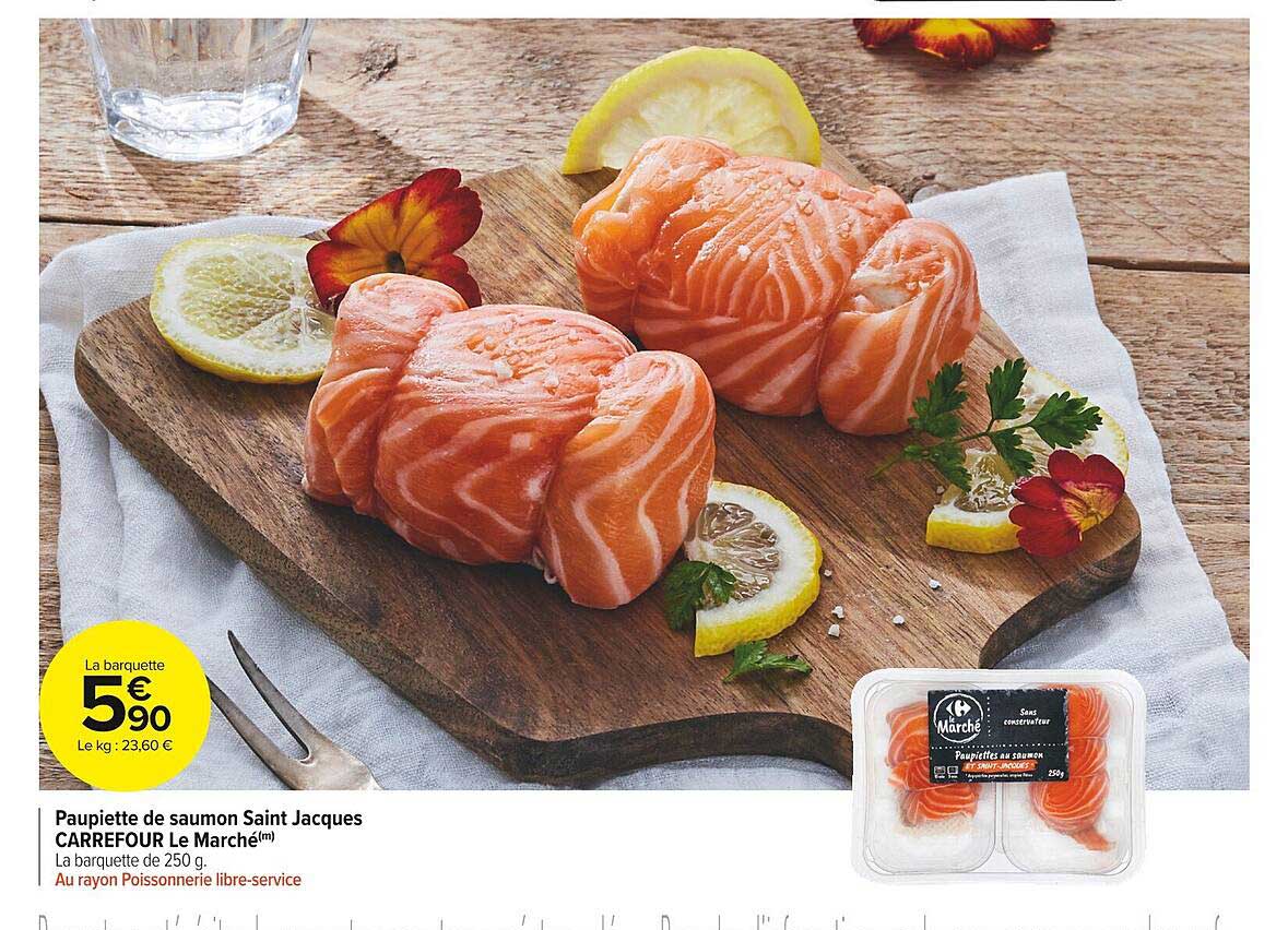 Paupiette De Saumon Saint Jacques Carrefour Le Marché