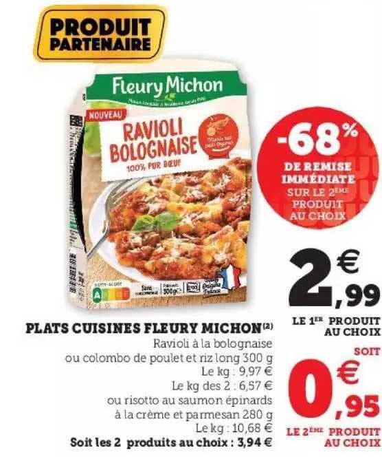 plats cuisinés fleury michon
