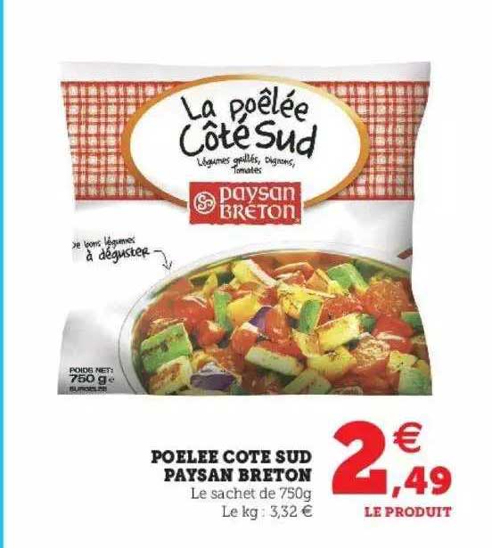 poêlée côte sud paysan breton