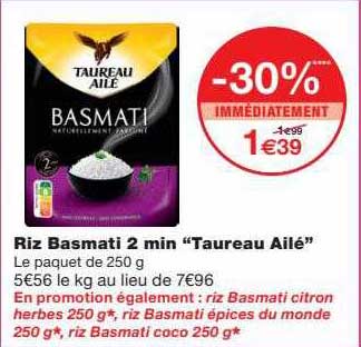 riz basmati 2 min "taureau ailé"