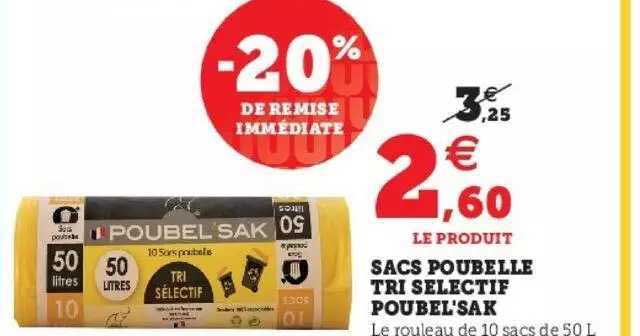 sacs poubelle tri selectif poubel'sak