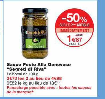 sauce pesto alla genovese "segreti di riva"