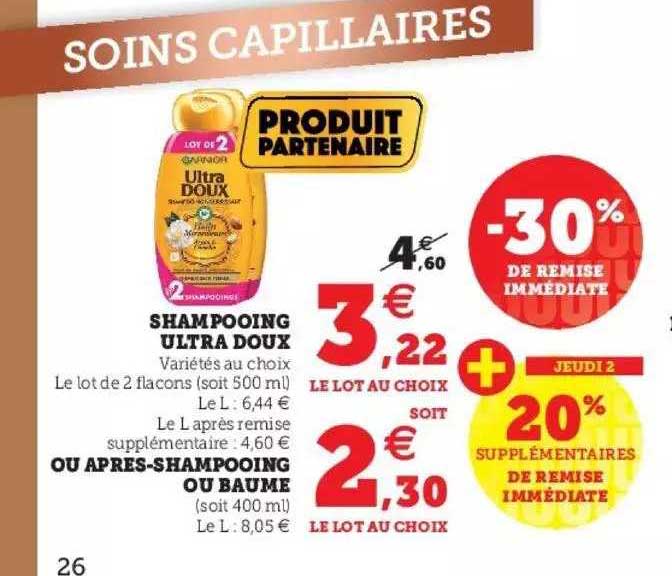 Shampooing Ultra Doux Ou Après-shampooing Ou Baume