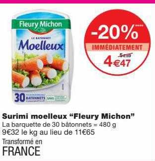 surimi moelleux "fleury michon"