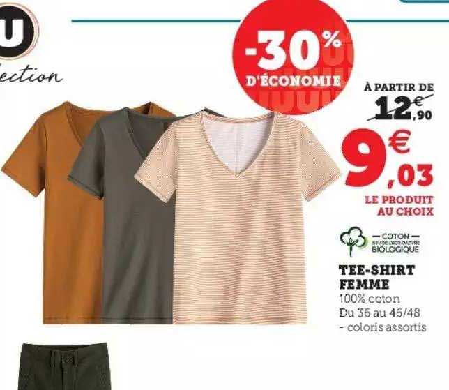tee-shirt femme u collection