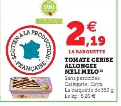 tomate cerise allongée meli melo