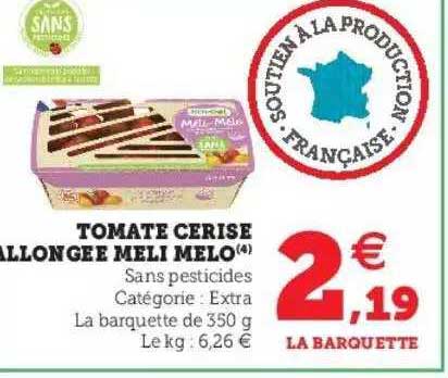 tomate cerise allongée meli melo