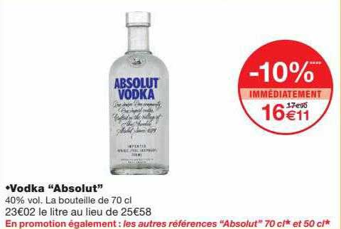 Vodka "absolut"