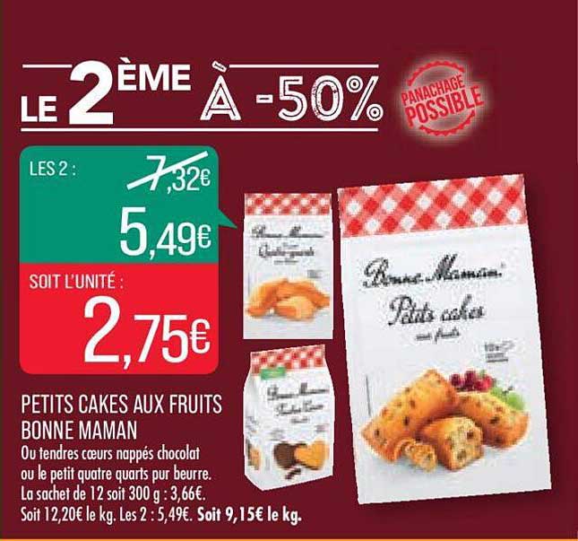 petits cakes aux fruits bonne maman