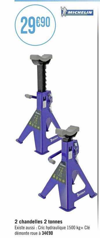 2 chandelles 2 tonnes michelin