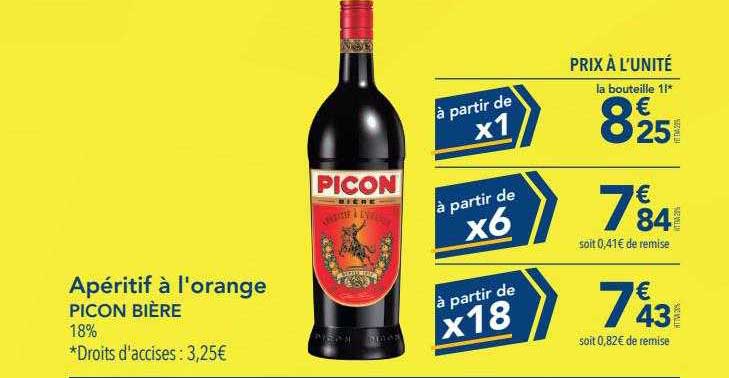 apéritif à l'orange picon bière