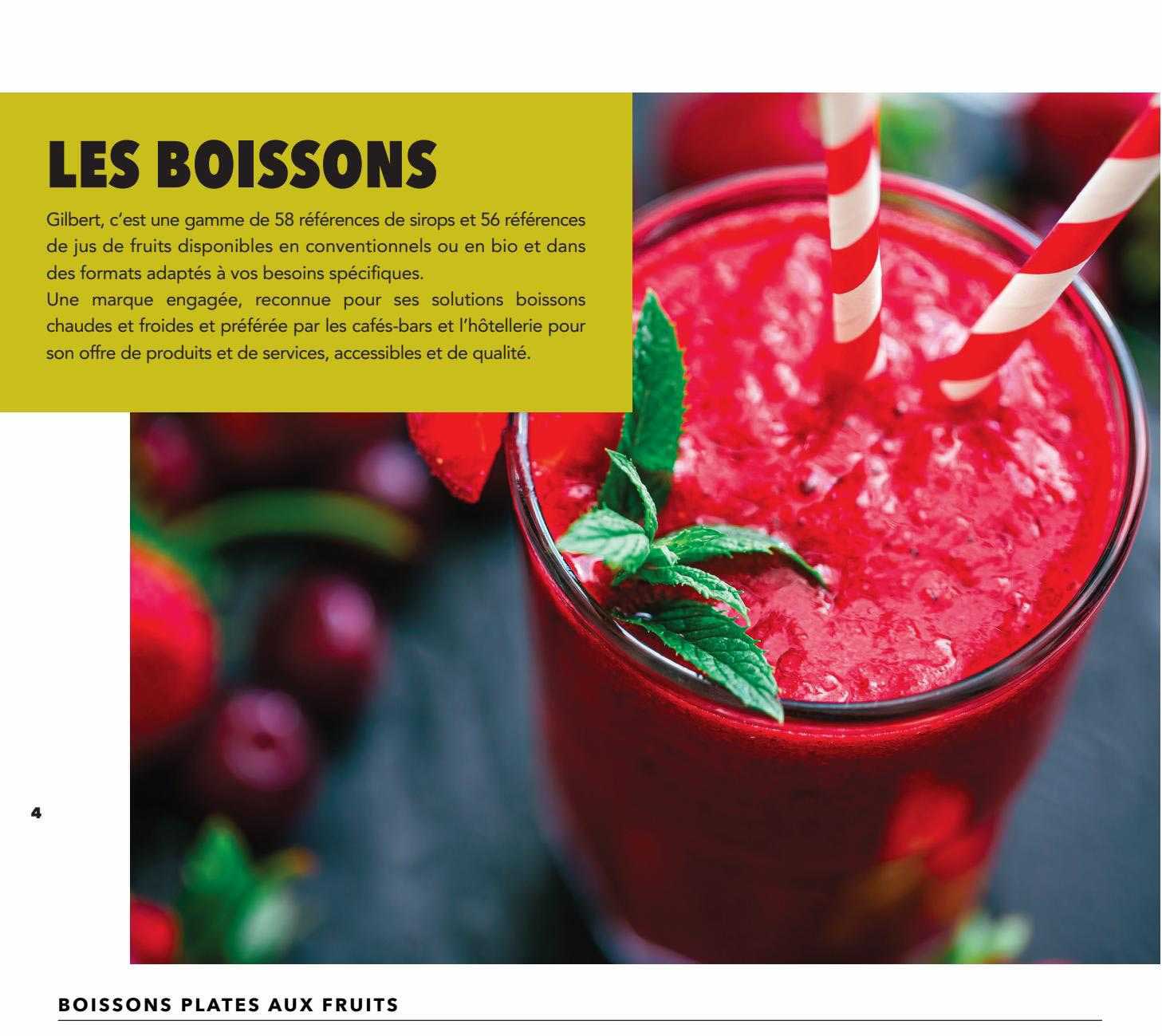 Boissons Plates Aux Fruits