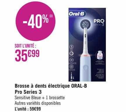 brosse à dents électrique oral-b pro series 3