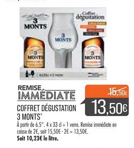 coffret dégustation 3 monts