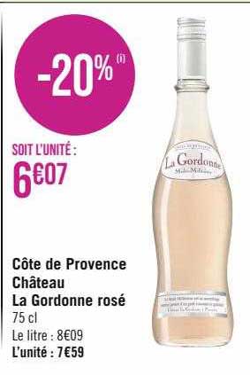 côte de provence château la gordonne rosé