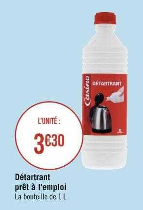 détartrant prêt à l'emploi