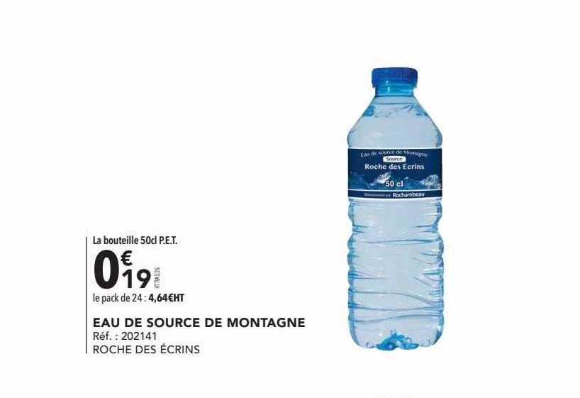 eau de source de montagne roche des écrins
