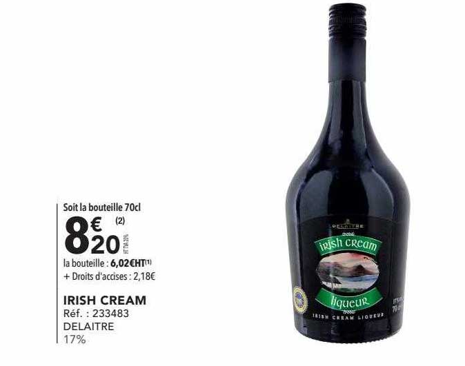 irish cream delaitre