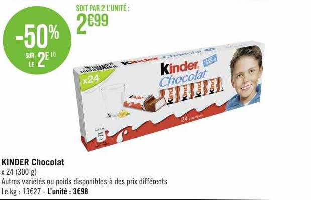 kinder chocolat