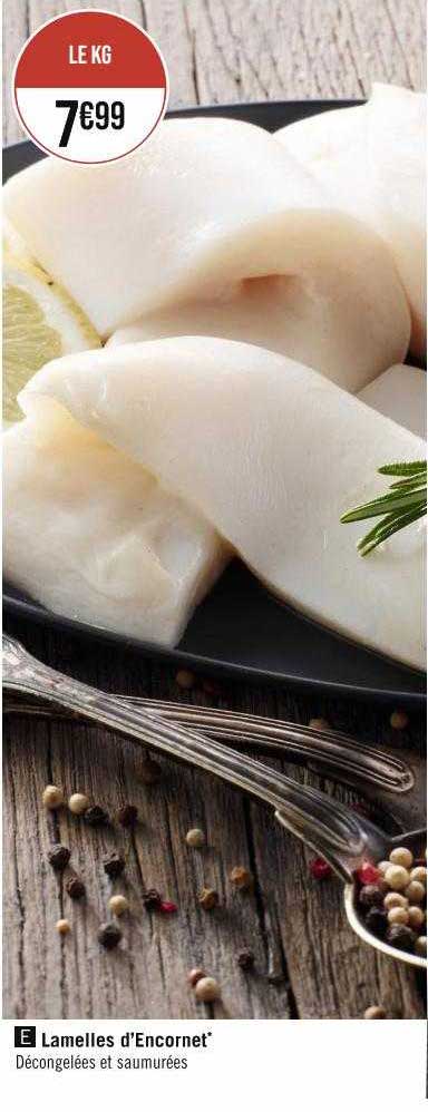 lamelles d'encornet
