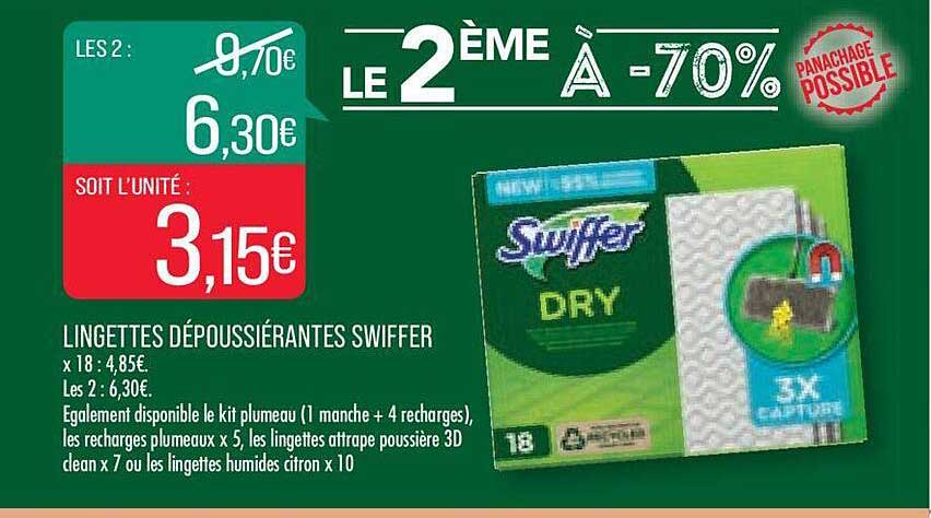 lingettes dépoussiérantes swiffer
