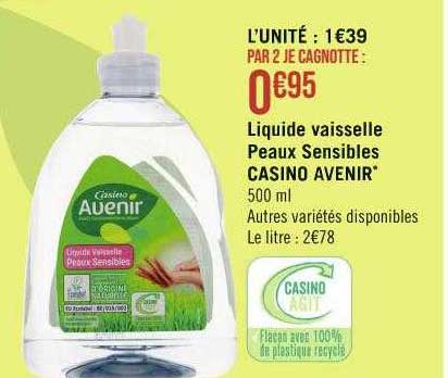 liquide vaisselle peaux sensibles casino avenir