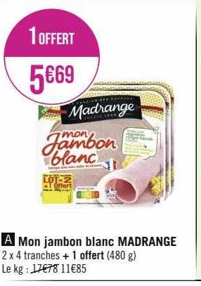 mon jambon blanc madrange
