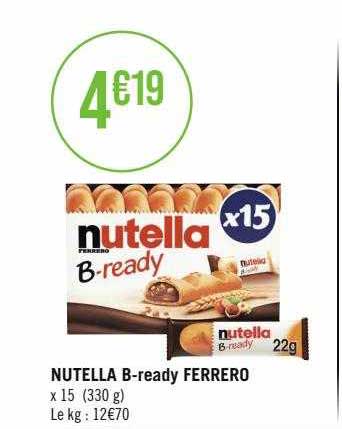 nutella b-ready ferrero