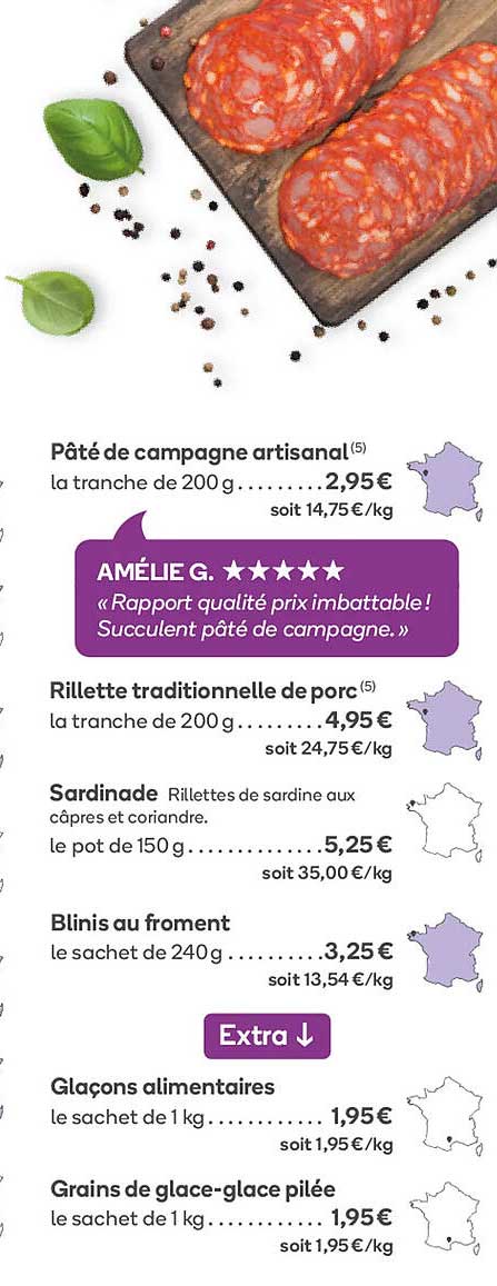 Pâté De Campagne Artisanal, Rillette Traditionnelle De Porc, Sardinade, Blinis Au Froment, Glaçons Alimentaires, Grains De Glace-glace Pilée