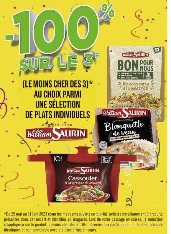 plats individuels william saurin