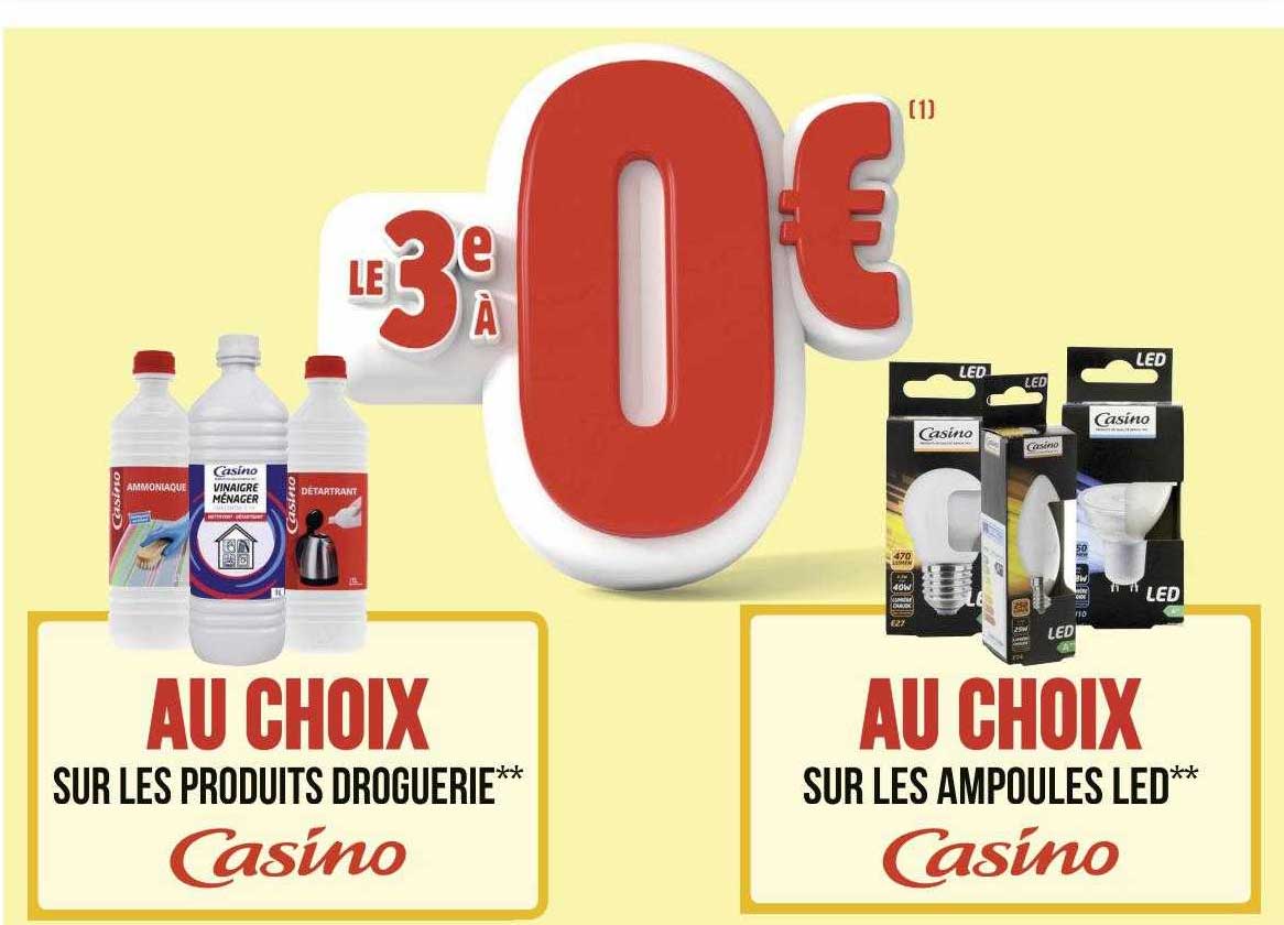 produits droguerie, ampoules led casino
