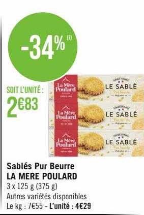 sablés pur beurre la mère poulard