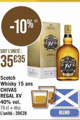 scotch whisky 15 ans chivas regal XV 40% vol.