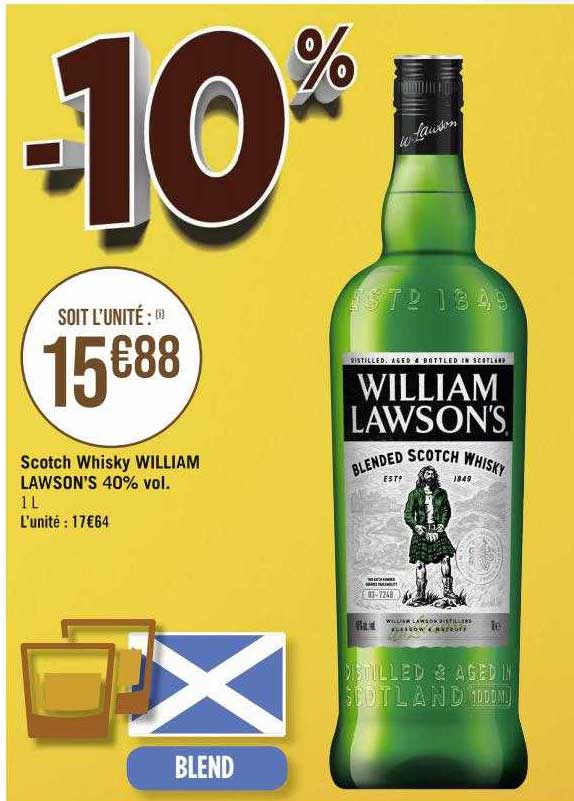 scotch whisky william lawson's 40% vol.