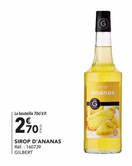 sirop d'ananas gilbert