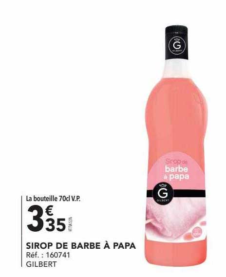 sirop de barbe à papa gilbert