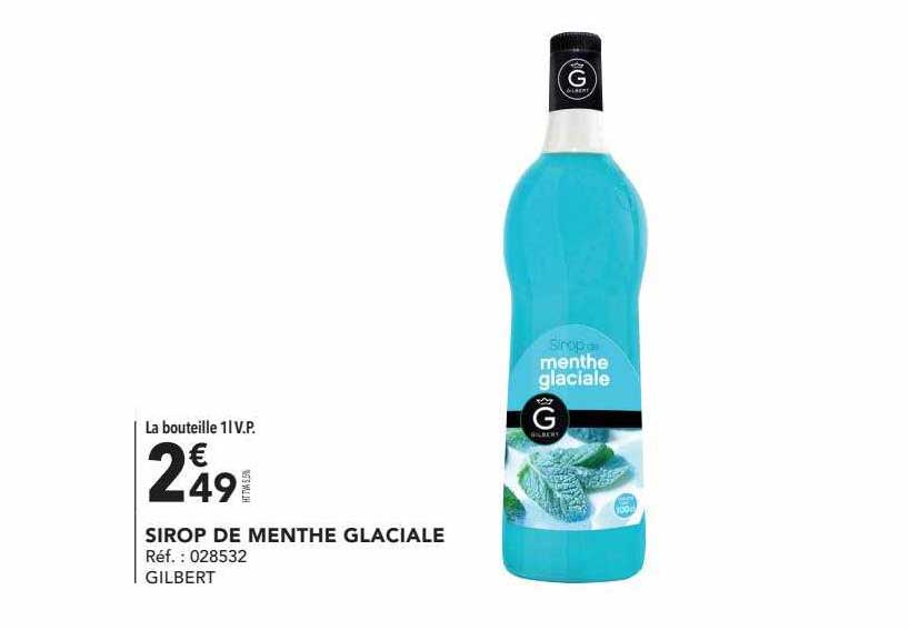 Sirop De Menthe Glaciale Gilbert