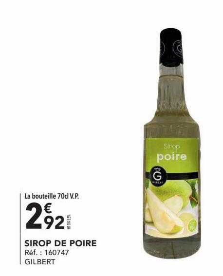 Sirop De Poire Gilbert