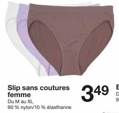 slip sans coutures femme