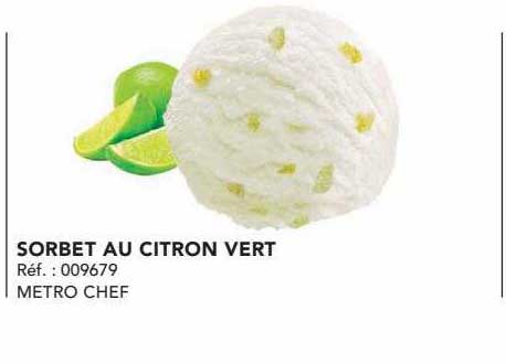 Sorbet Au Citron Vert Metro Chef