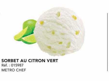 Sorbet Au Citron Vert Metro Chef