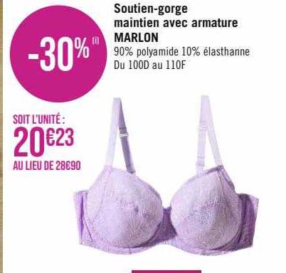soutien-gorge maintien avec armature marlon