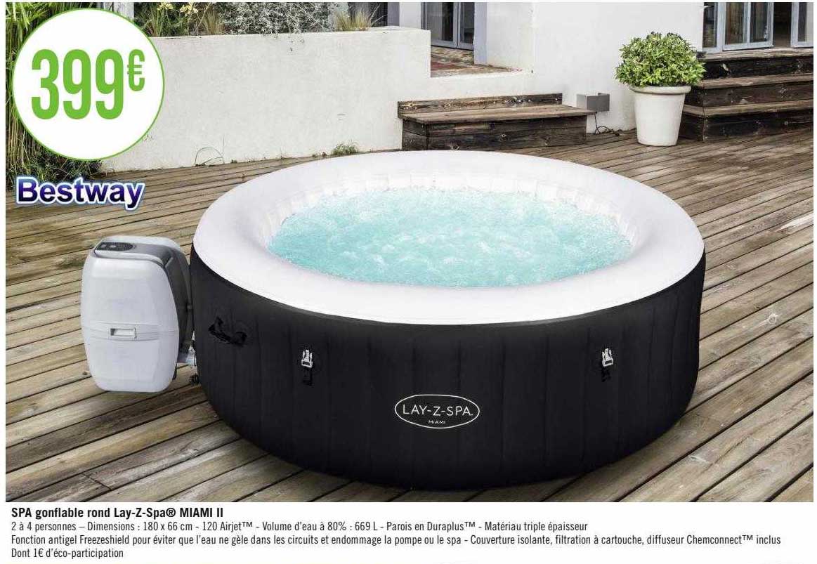 spa gonflable rond lay-z-spa miami II