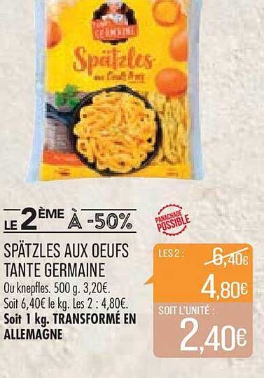 spätzles aux œufs tante germaine
